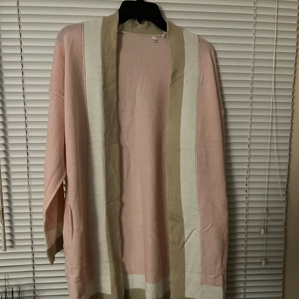 Pink cardigan